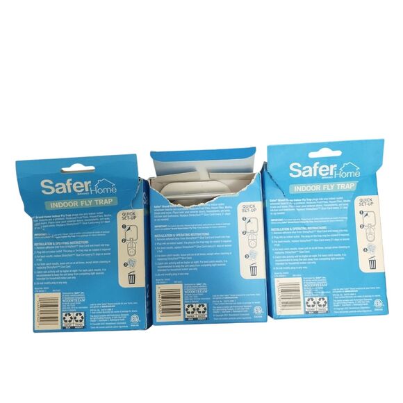 Safer Home SH502 Indoor Plug-In Fly Trap for Flies, etc 3 Devices + 6 Glue Cards - Picture 3 of 3